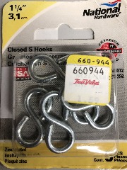 1 1\/4 Closed S Hooks