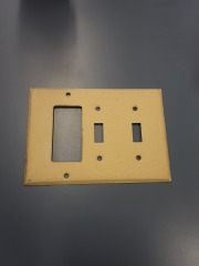 3 Light Switch Face Plate