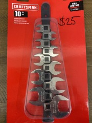 Craftsman 10pc Crowfoot Wrench Set