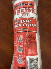 10ftx20ft 1mil Plastic Drop Cloth
