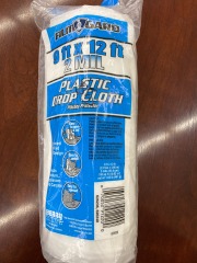 9ftx12ft plastic drop cloth