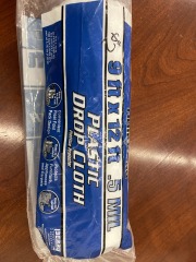 9ftx12ft .5mil Plastic Drop Cloth