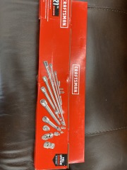 Craftsman 21pc 1\/4 3\/8 and 1\/2 Accessory Drive Tool Set