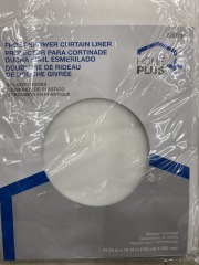 Frost Shower Curtain Liner with Hooks 47.24x78.74