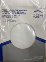 Frost Shower Curtain Liner with Hooks 59.06x78.74