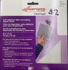 Self adhesive wall\/ceiling repair patch 6x6in