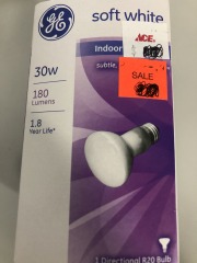 GE Soft White 30W